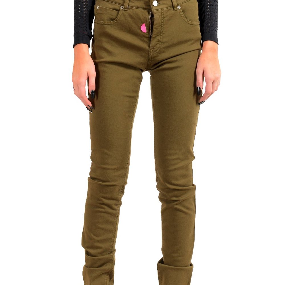 Maison Margiela MM6 Women's Olive Green Jeans